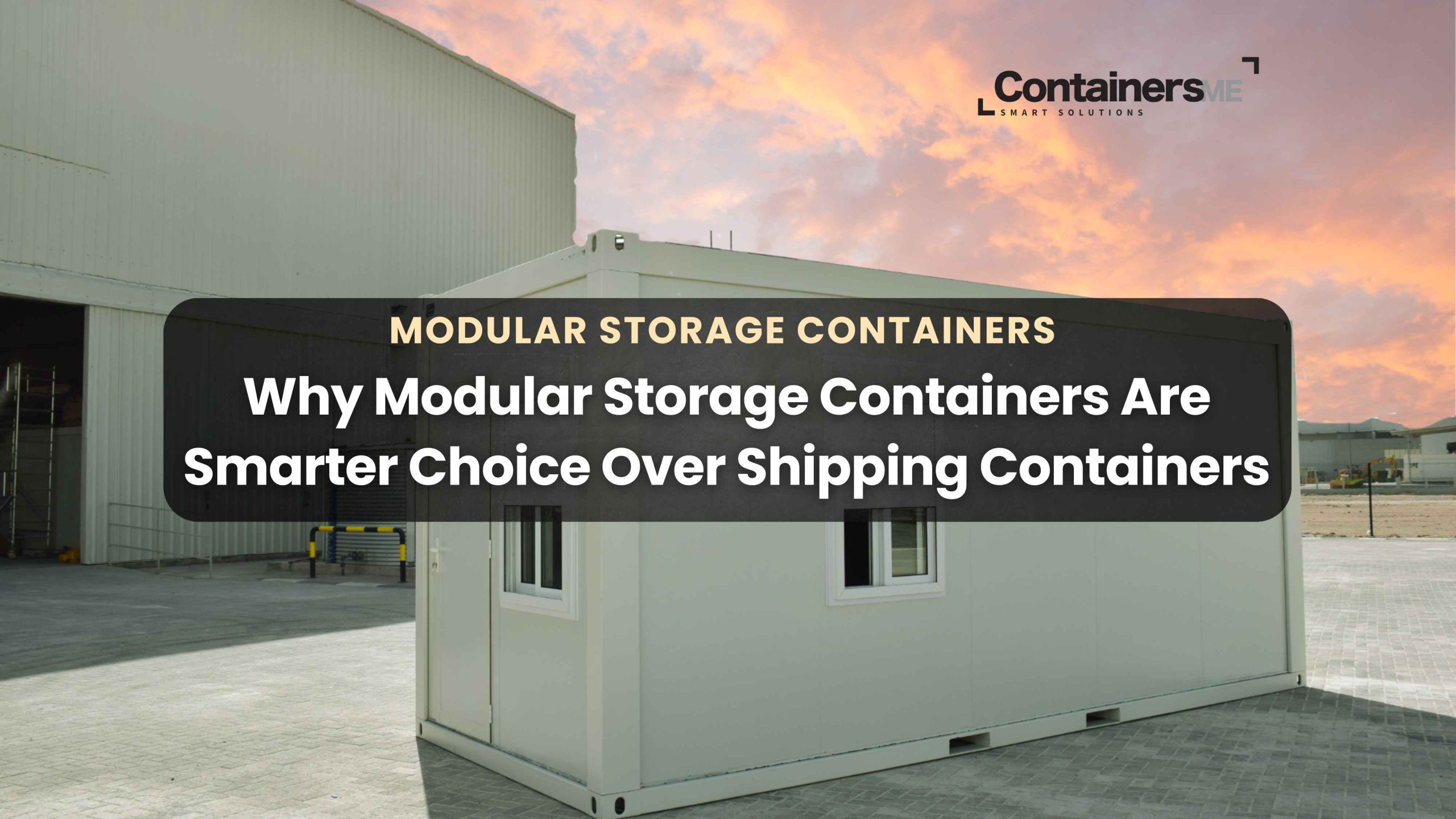 Modular storage container made using modular mobile container