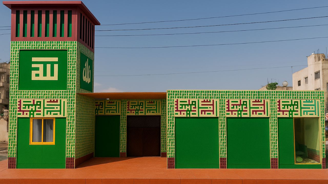 prefabricated container mosque made using modular mobile container