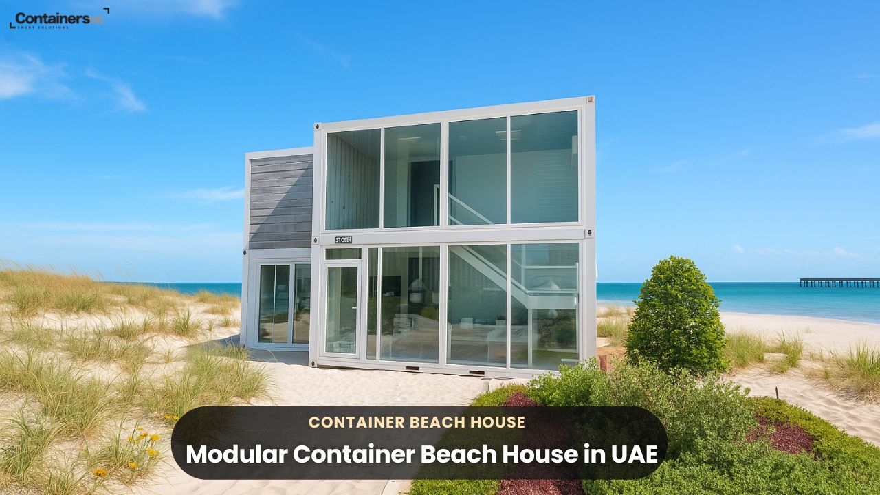container beach house made using modular mobile container 