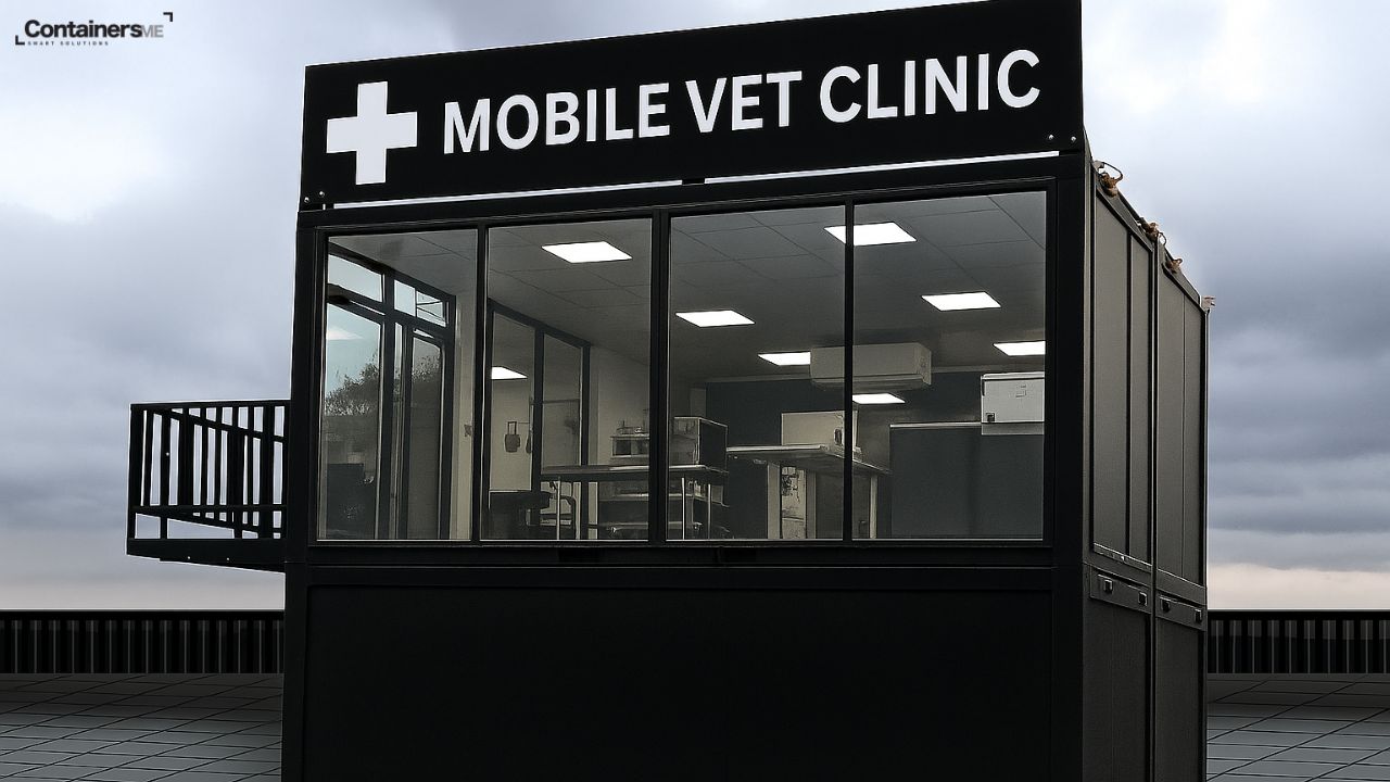 moblie container vet clinic made using modular mobile container