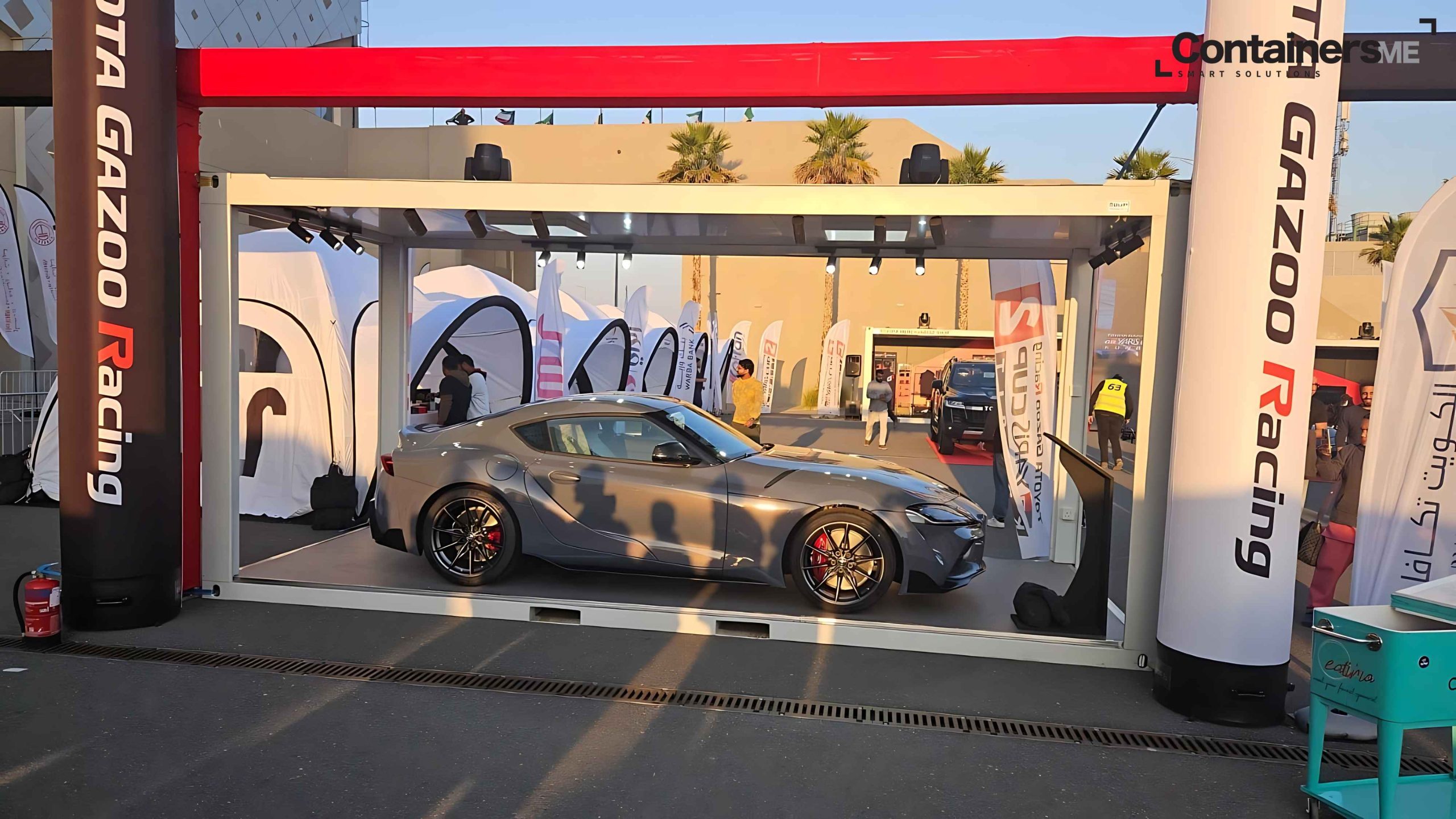 Modular storage container made using modular mobile container