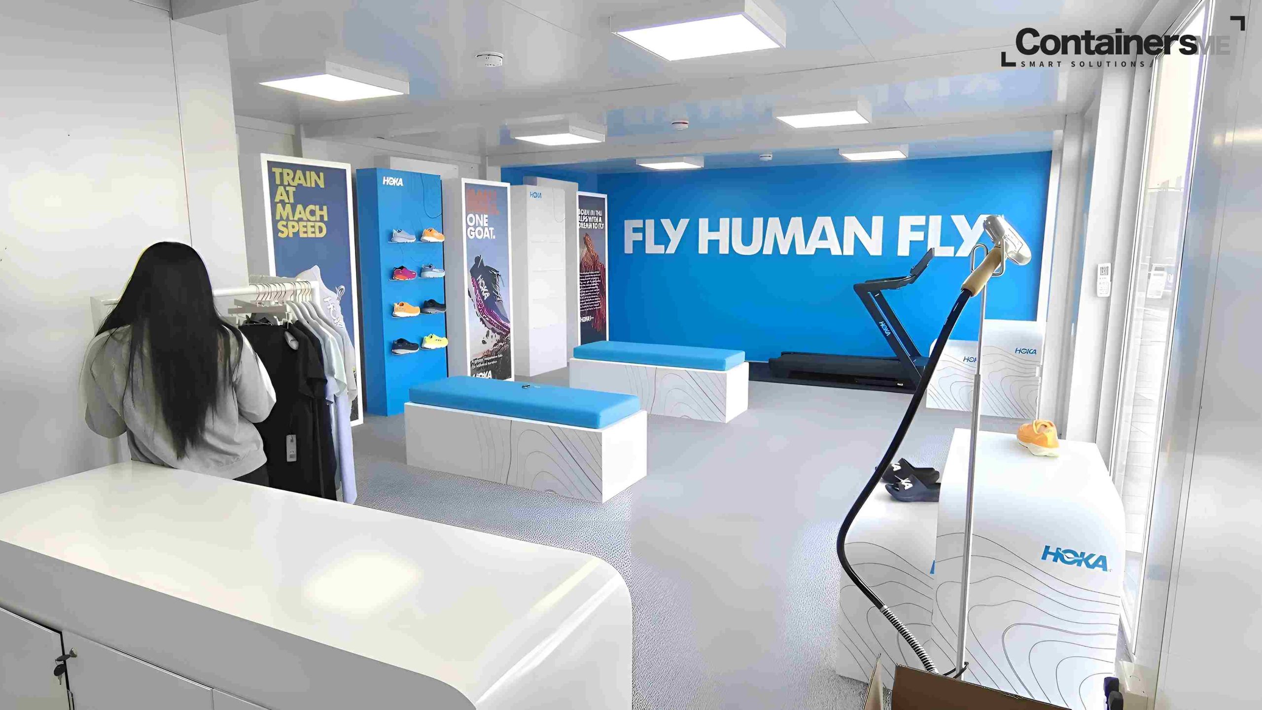 inside image of a shop made using temporary container for event's