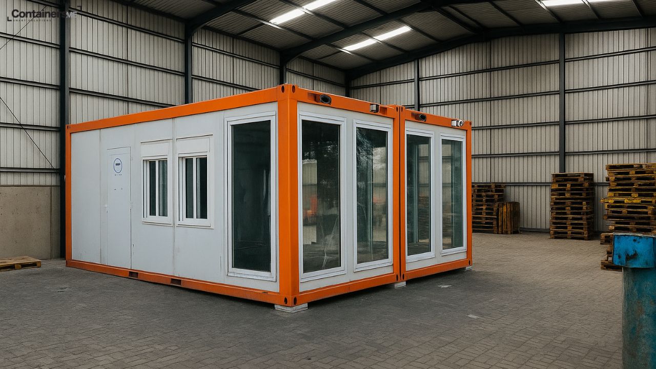 modular mobile container warehouse office made using modular mobile container